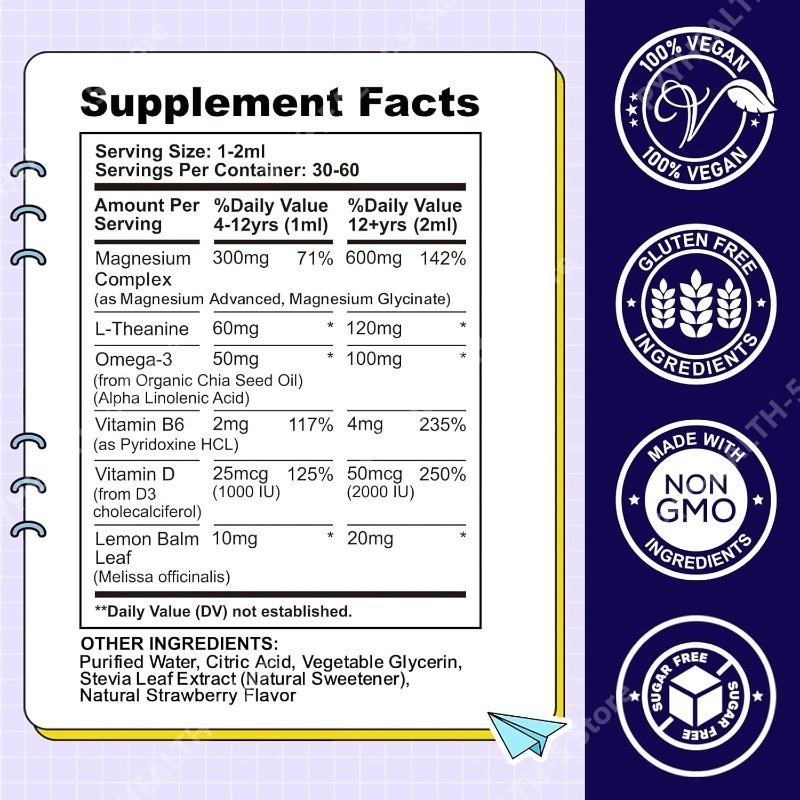Kids Liquid Drops, Magnesium G - đánh giá và giá Ginger Tea